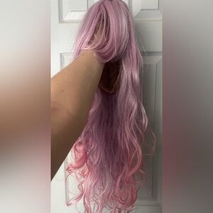 MultiColored Wig - Medium/Long Length - Pink/Purple